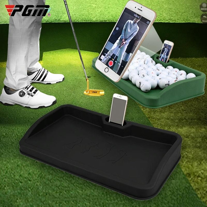 100 Balls Golf Service Box With Phone Stand - Black Character Pattern