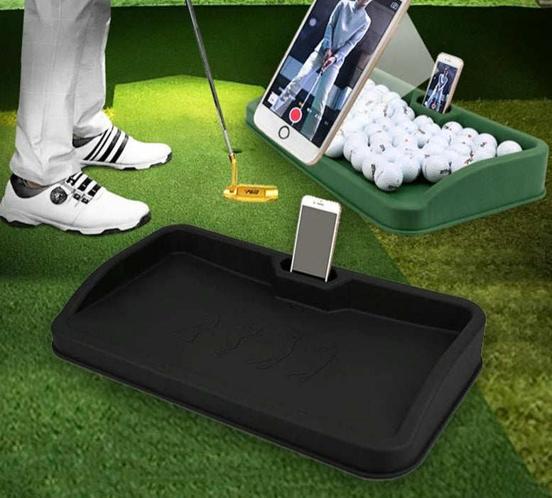 100 Balls Golf Service Box With Phone Stand - Black Character Pattern