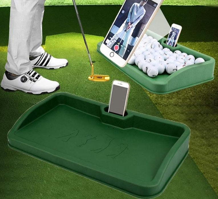 100 Balls Golf Service Box With Phone Stand - Black Character Pattern