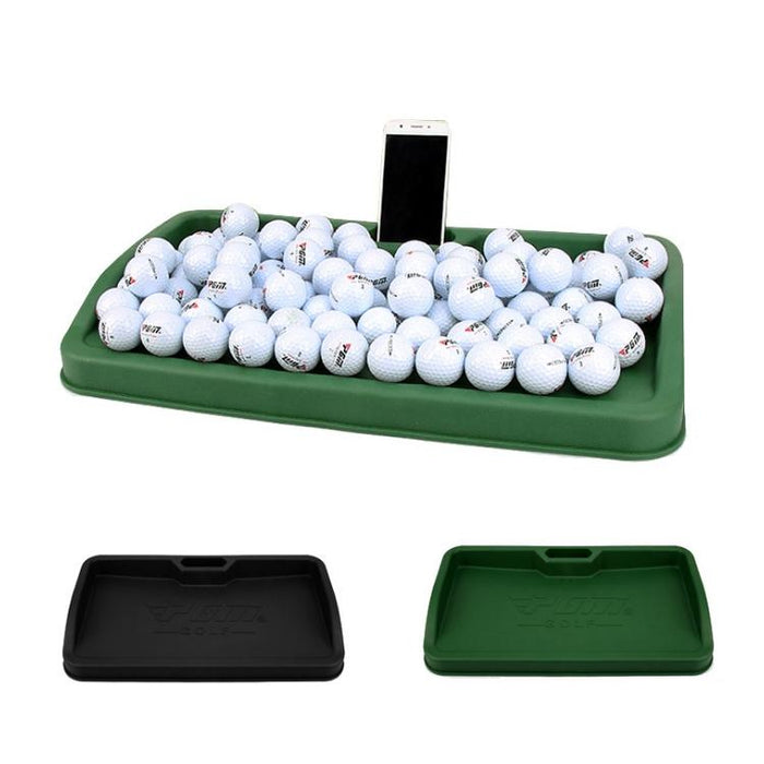 100 Balls Golf Service Box With Phone Stand - Black Character Pattern