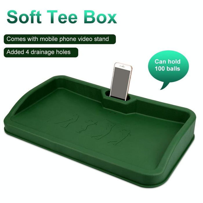 100 Balls Golf Service Box With Phone Stand - Black Character Pattern