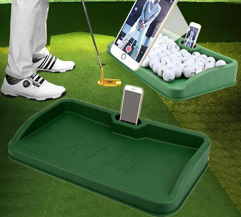 100 Balls Golf Service Box With Phone Stand - Black Character Pattern