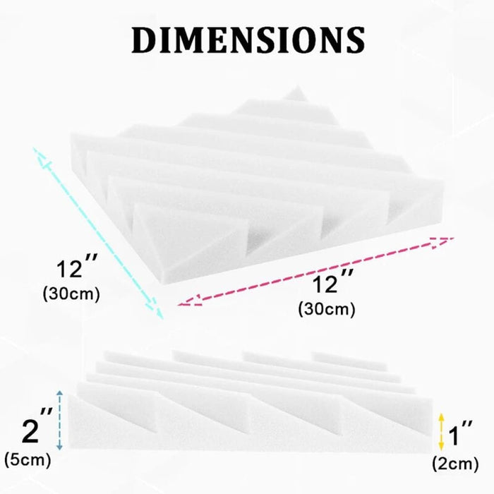 Absorption Foam Panel 6-24 Pack Diamond Groove Sound