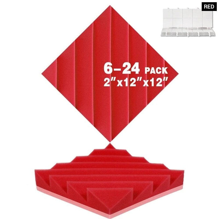 Absorption Foam Panel 6-24 Pcs Sound Absorber Diamond