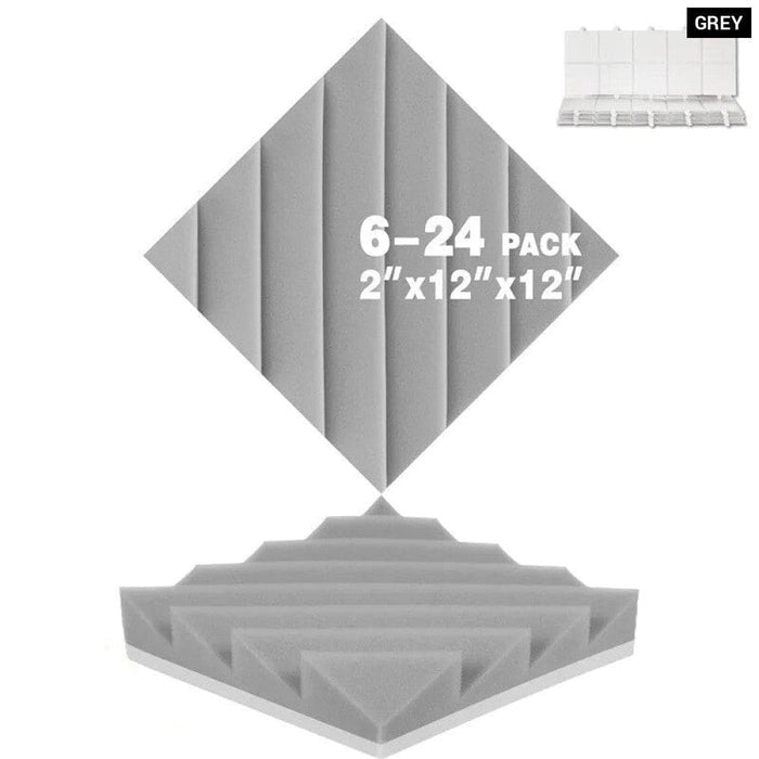 Absorption Foam Panel 6-24 Pcs Sound Absorber Diamond