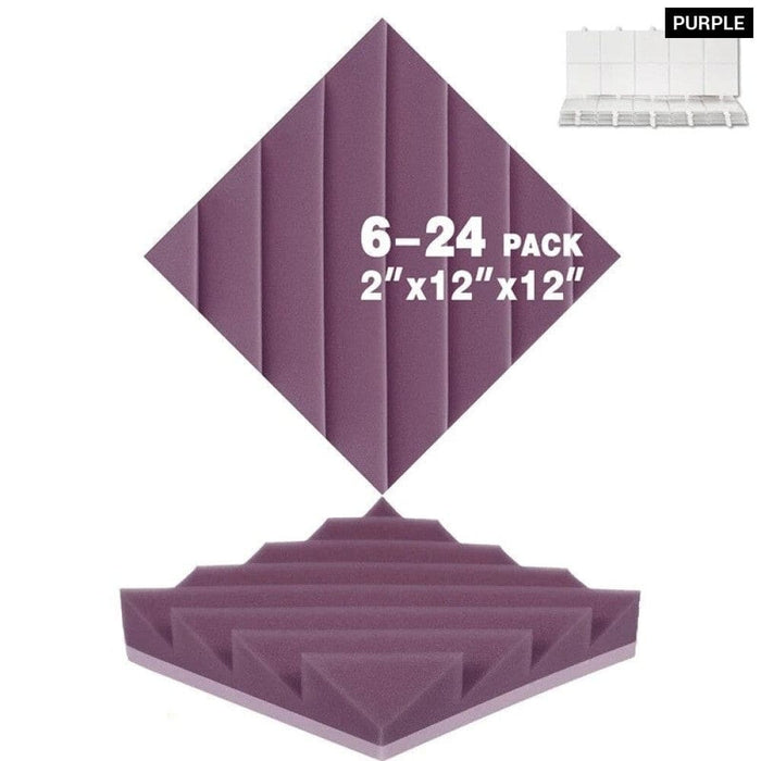 Absorption Foam Panel 6-24 Pcs Sound Absorber Diamond