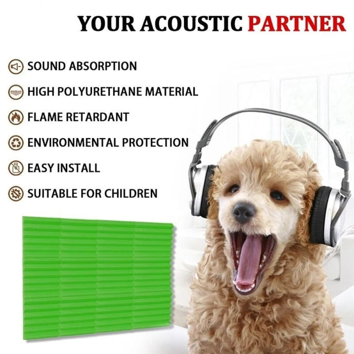 Acoustic Foam Panels 12pcs Sound Proof Music Studio