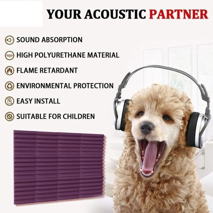 Acoustic Foam Panels 6-24 Pcs Soundproofing Home Studio