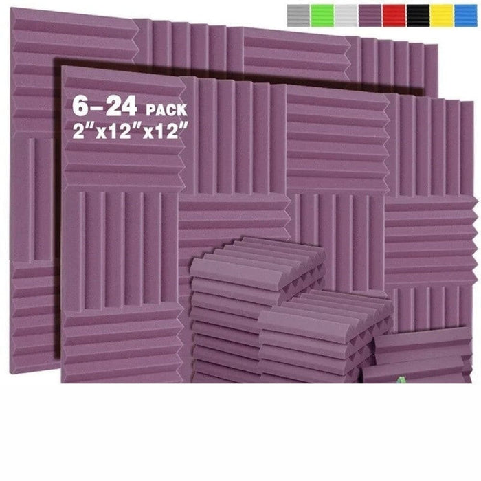 Acoustic Foam Panels 6-24 Pcs Soundproofing Home Studio