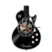 Acoustic Guitar Wall Art Led Vinyl Record Clock Musical