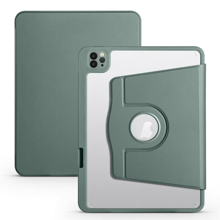 Acrylic 360 Degree Rotation Tablet Leather Case For Ipad