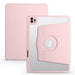 Acrylic 360 Degree Rotation Tablet Leather Case For Ipad