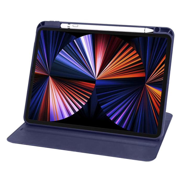 Acrylic 360 Degree Rotation Tablet Leather Case For Ipad