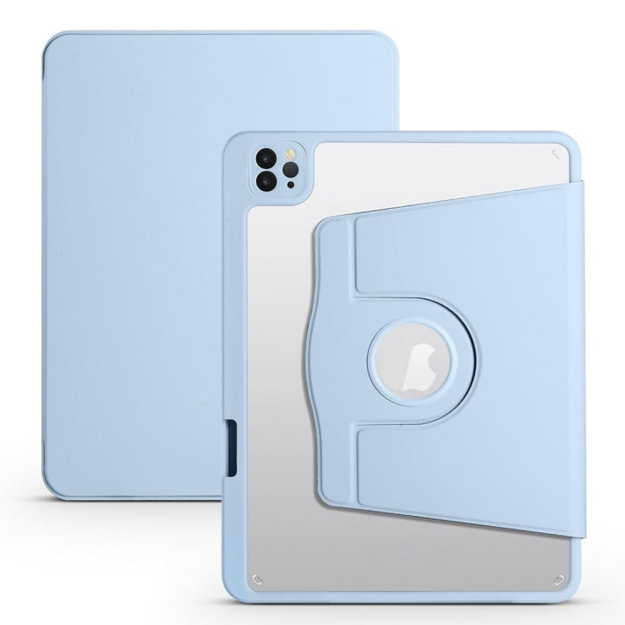 Acrylic 360 Degree Rotation Tablet Leather Case For Ipad