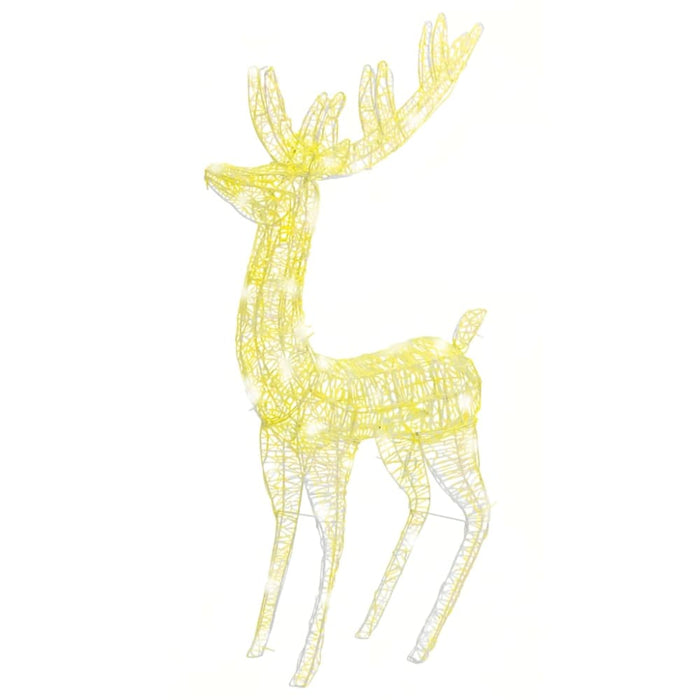 Xxl Acrylic Christmas Reindeer 250 Led 180 Cm Warm White