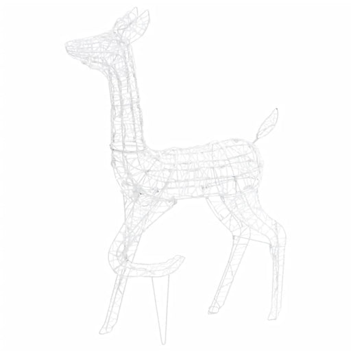 Acrylic Reindeer Family Christmas Decoration 160 Led Warm