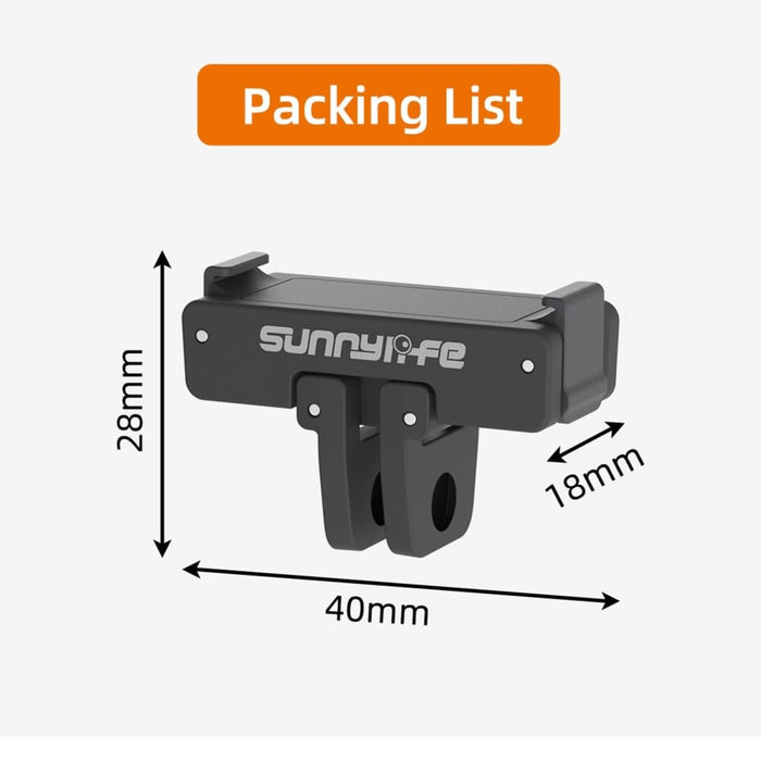 Ad691 Magnetic Adapter Mount For Dji Action 2 3 And 4