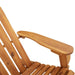 Adirondack Garden Chair With Cushions Solid Wood Acacia