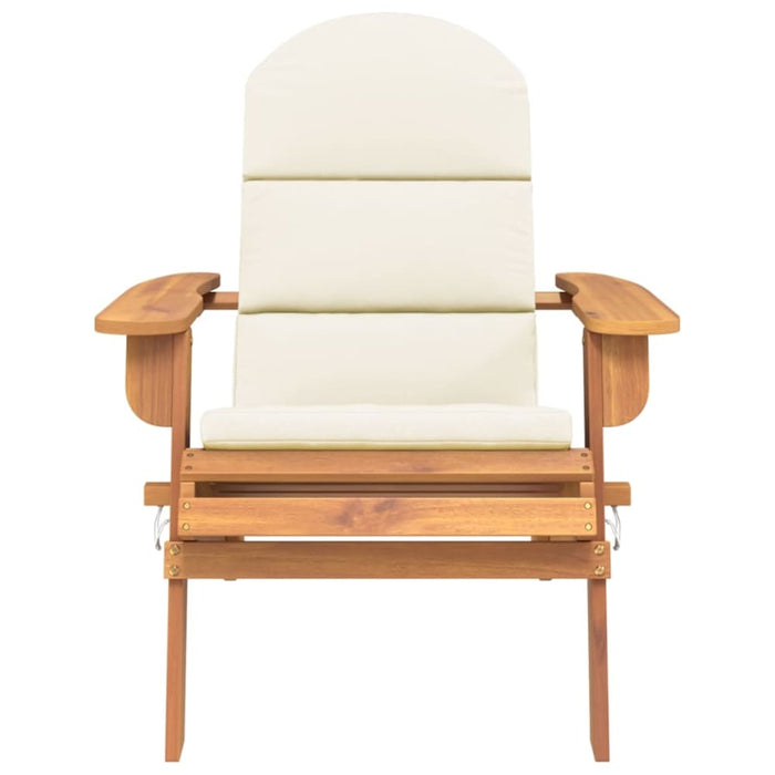 Adirondack Garden Chair With Cushions Solid Wood Acacia