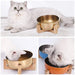 Adjustable 15° Tilt Durable Bamboo Base Large-capacity Pet