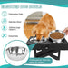 Adjustable 3-height Elevated Dog Bowls Stainless Steel Pet