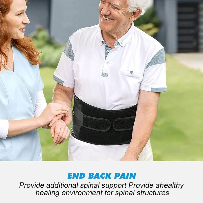 Adjustable Back Brace For Lower Pain Relief With 3d Lumbar