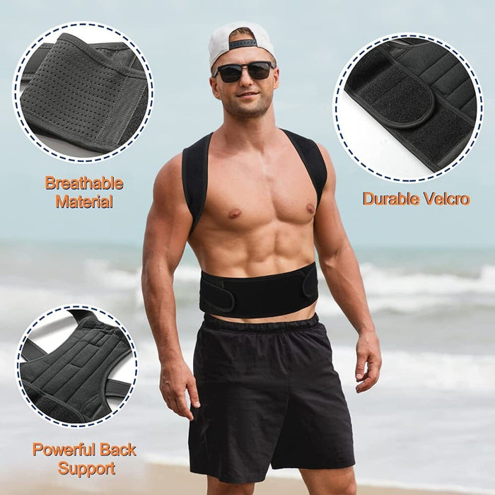 Adjustable Back Waist Posture Correction Belt For Men Women