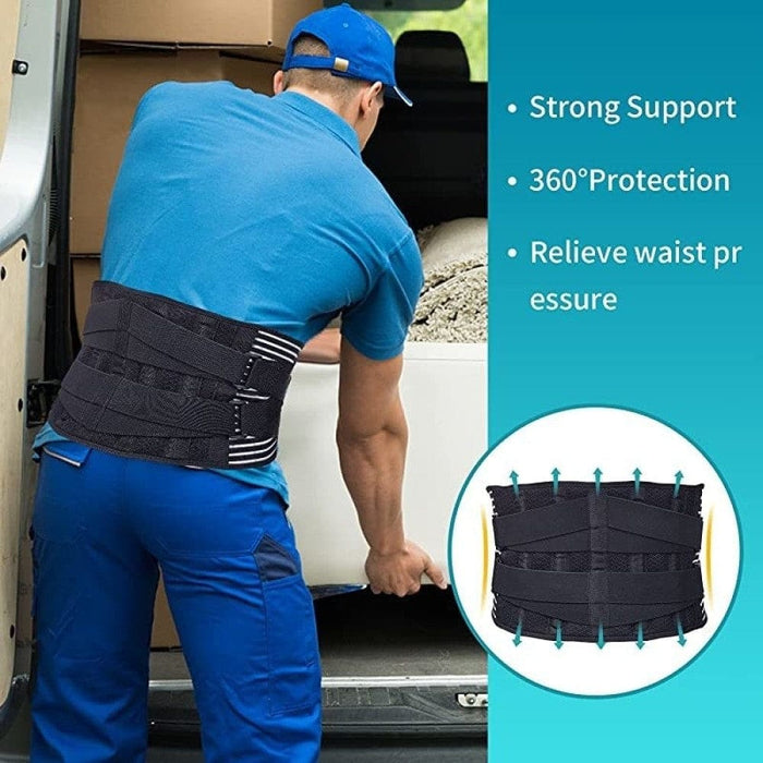 Adjustable Breathable Back Support Belt With 6 Stays