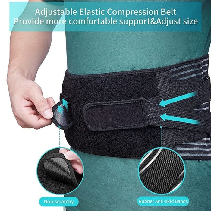 Adjustable Breathable Back Support Belt With 6 Stays