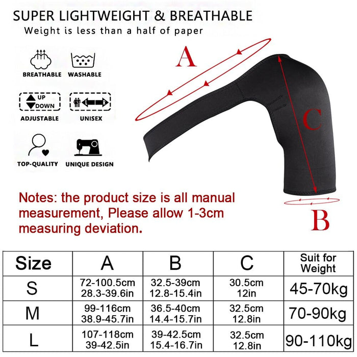 Adjustable Breathable Left & Right Shoulder Brace For Pain