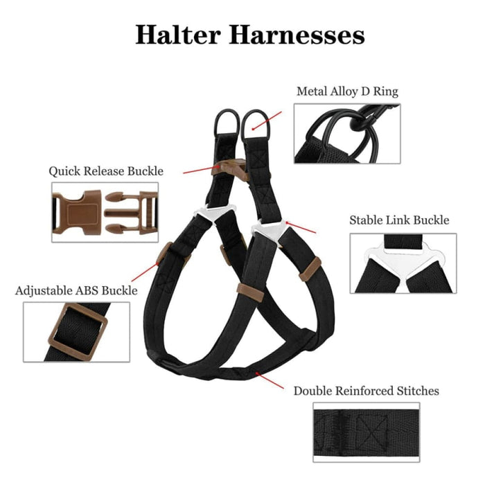 Adjustable Comfortable Neck Balance Pet Halter Harnesses