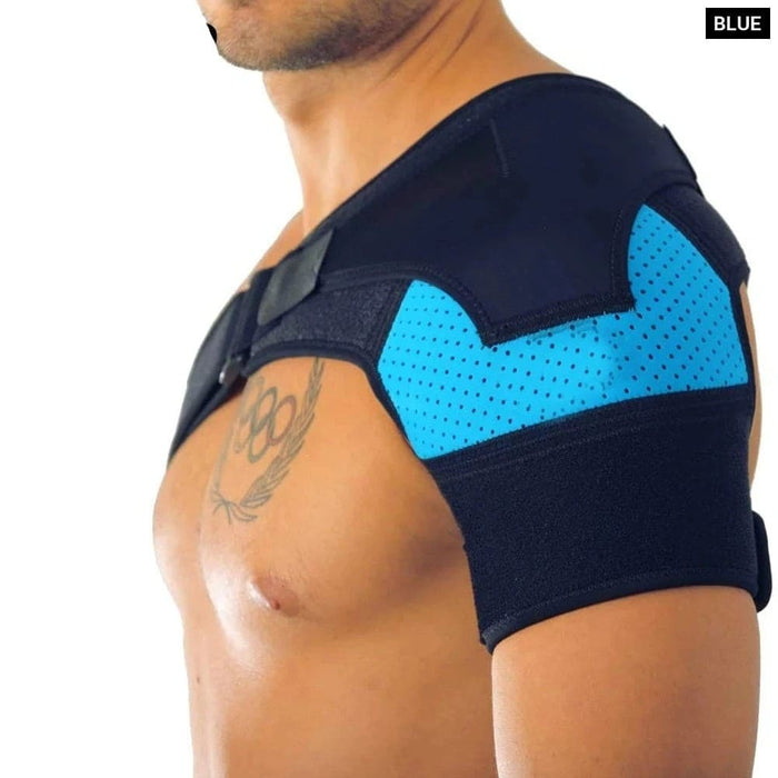 Adjustable Compression Shoulder Brace Sleeve Wrap For Pain