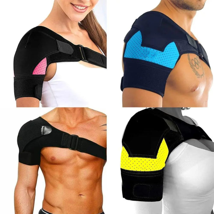 Adjustable Compression Shoulder Brace Sleeve Wrap For Pain