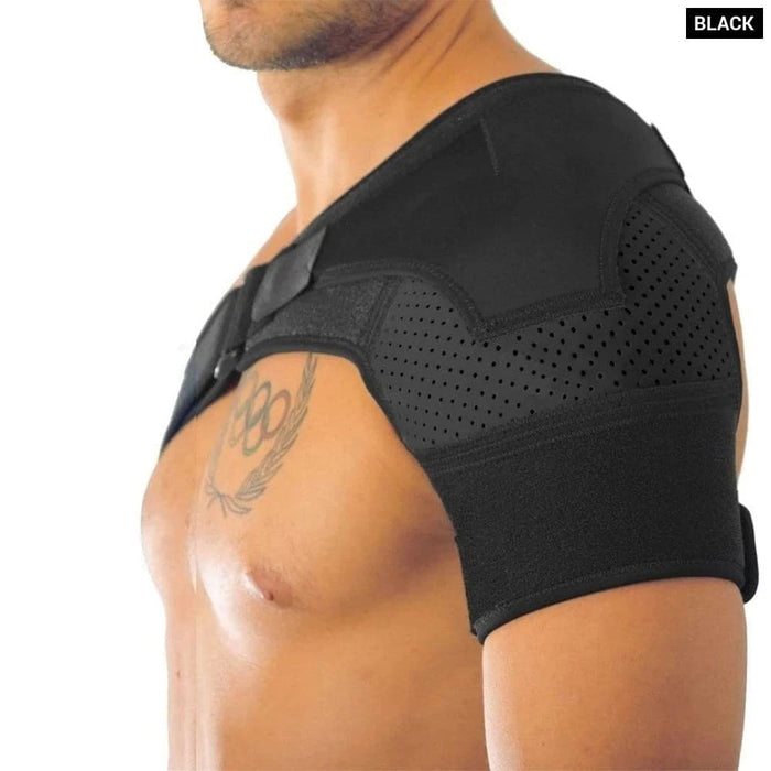 Adjustable Compression Shoulder Brace Sleeve Wrap For Pain