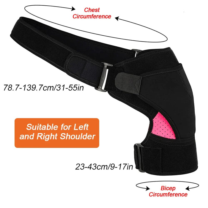 Adjustable Compression Shoulder Brace Sleeve Wrap For Pain