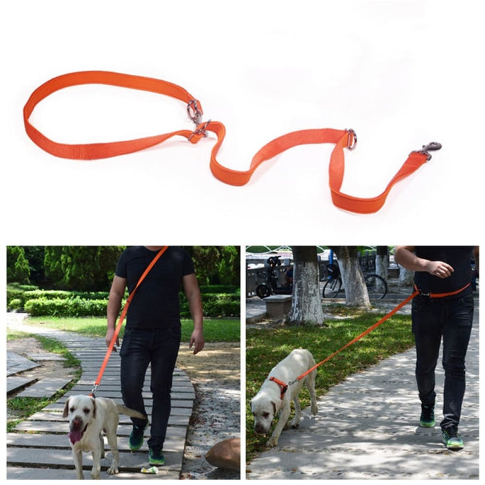 Adjustable Double Head Dog Leash With p Chain Hook