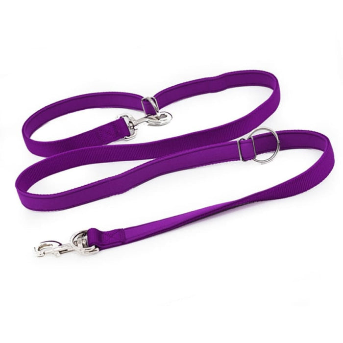 Adjustable Double Head Dog Leash With p Chain Hook