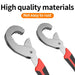 Adjustable Double Wrench Set High Carbon Steel