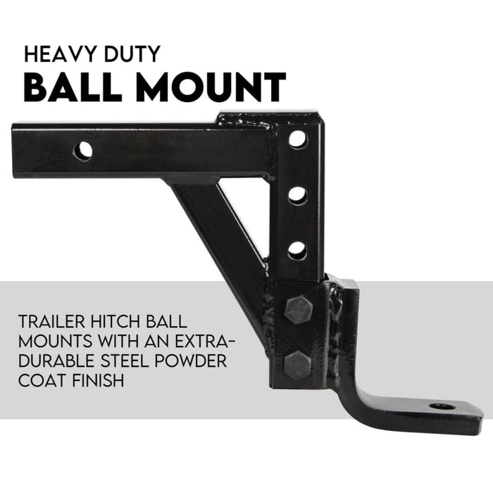 Adjustable Drop Towbar Tow Bar Ball Mount Tongue Hitch