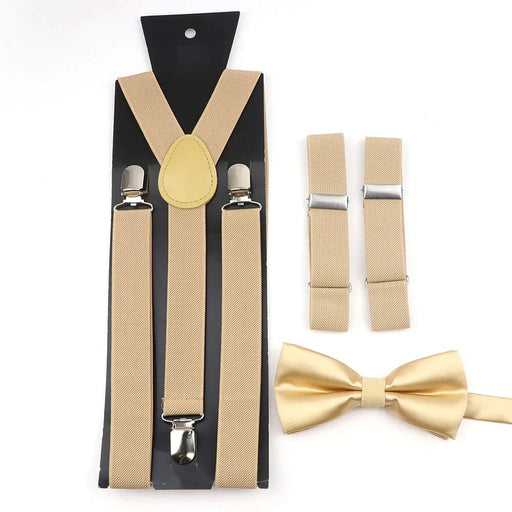 Adjustable Elastic Suspender Set For Weddings