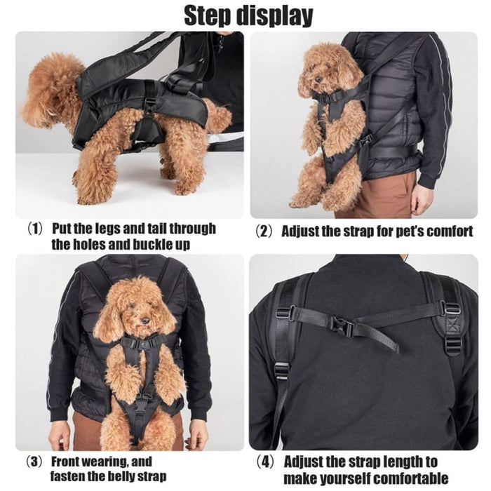 Adjustable Front Facing Hands-free Safety Dog Carrier