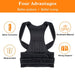 Adjustable Full Back Posture Corrector Support Straightener