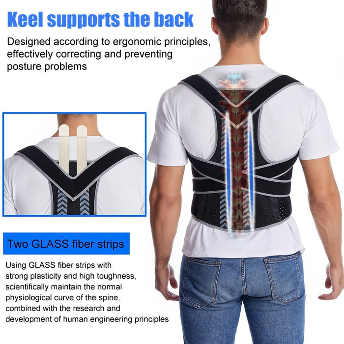 Adjustable Fully Back Brace Posture Corrector For Upper