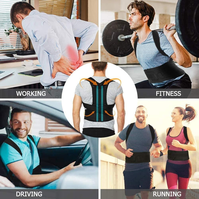 Adjustable Fully Back Brace Posture Corrector For Upper