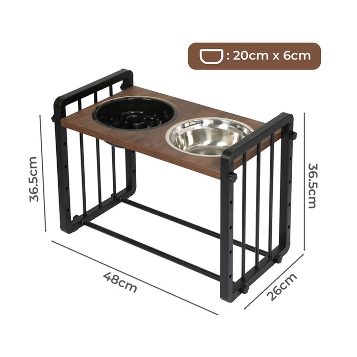 Goslash Picks Adjustable Height Pet Feeder Elevated l Large