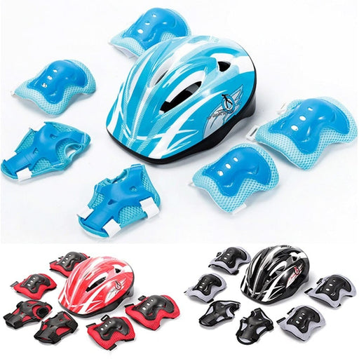 Adjustable Helmet Protective Gear Set Knee Elbow Wrist Pads