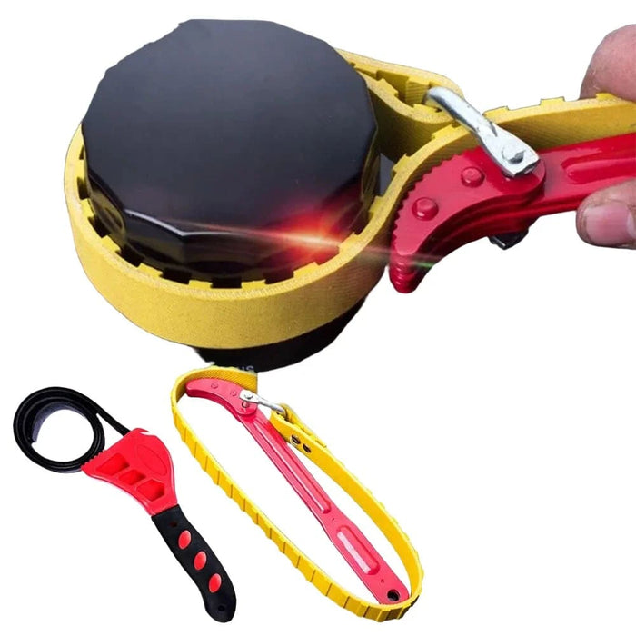 Adjustable Oil Filter Wrench Strap Tool