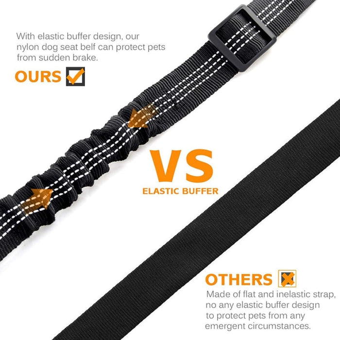 Adjustable Reflective Elastic Car Safety No Tangle Belt