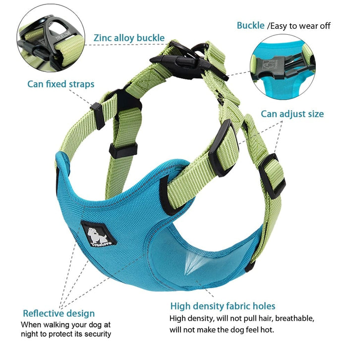 Adjustable Reflective Padded Dog Harness