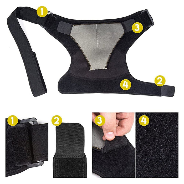 Adjustable Shoulder Brace Compression Wrap Strap For Torn